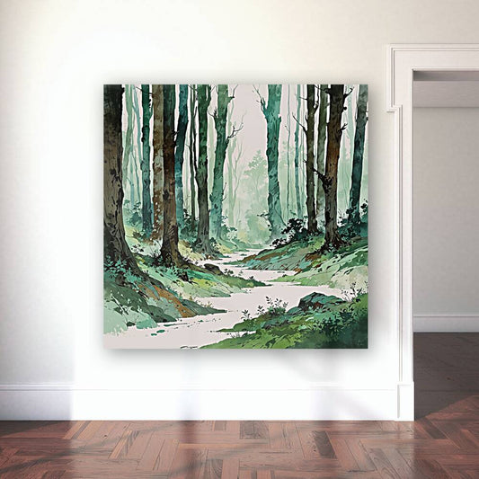 abstract forest art